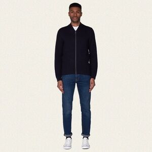 Ben Sherman Knitted Bomber Jacket